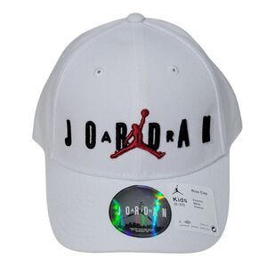 Jordan Nike Air Jordan Jumpman Hat‎ Kids Boys Size 8-20 White Strapback Cap NEW